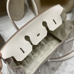 【激レア】バーキン 35cm Togo レザー 10/Craie（クレー） シルバーフィッティング｜希少カラー