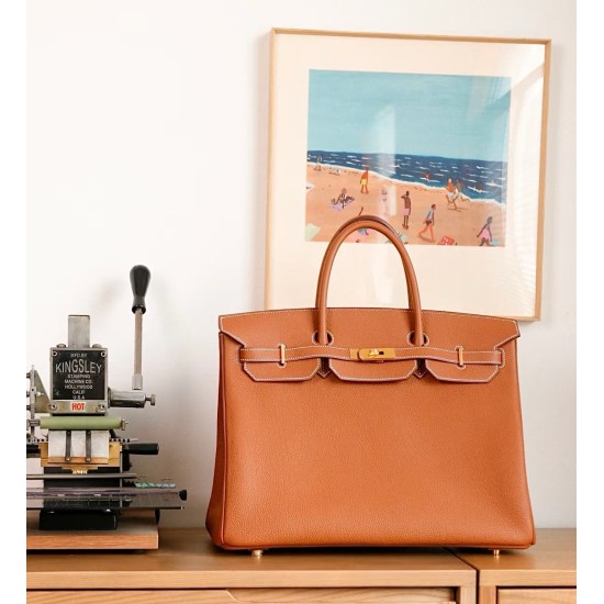 Birkin40cm バーキン 40  togo 2Z/ Blue nuit ブルーニュイ & 8V/ Orange Poppy  オレンジポピーシルバー金具  全手縫い