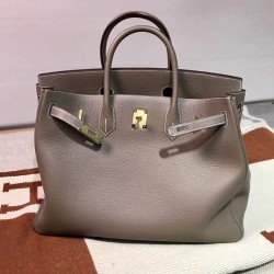 Hermesバーキン 40 Birkin40cm 18/Étoupe Grey エトゥープ ゴールド金具  トゴ togo 全手縫い