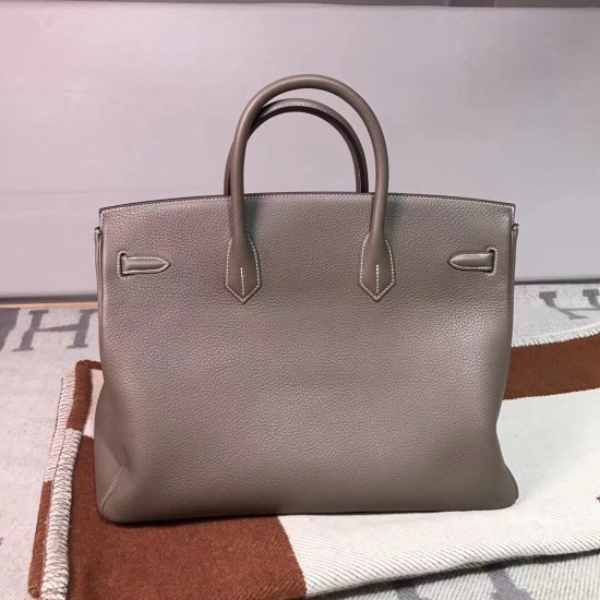 Hermesバーキン 40 Birkin40cm 18/Étoupe Grey エトゥープ ゴールド金具  トゴ togo 全手縫い
