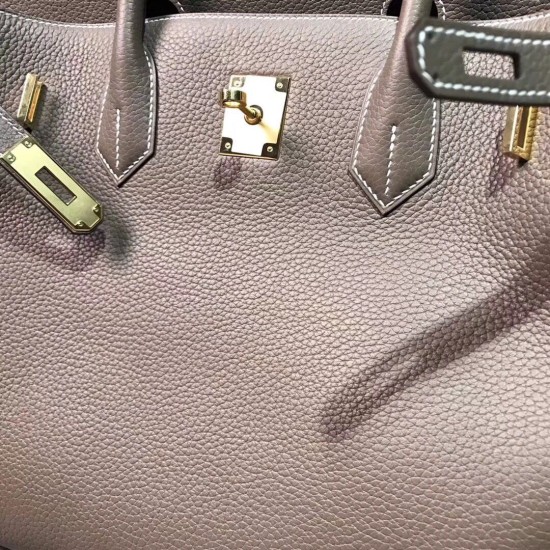 Hermesバーキン 40 Birkin40cm 18/Étoupe Grey エトゥープ ゴールド金具  トゴ togo 全手縫い