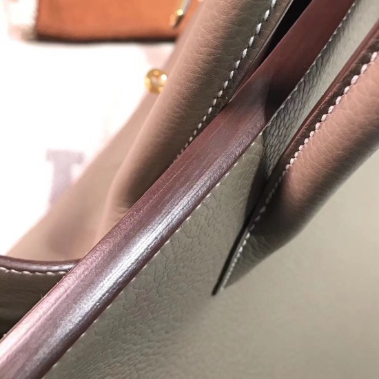 Hermesバーキン 40 Birkin40cm 18/Étoupe Grey エトゥープ ゴールド金具  トゴ togo 全手縫い