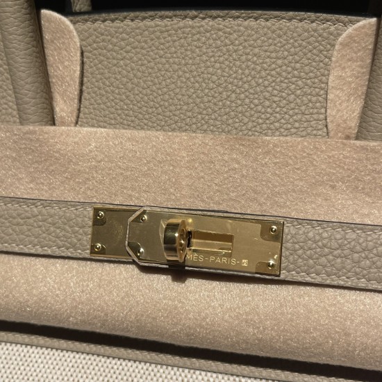 エルメス バーキン35 トゴレザー&キャンバス トゥルティエールグレー ゴールドハードウェア エルメス バーキン35 トゴレザー&キャンバス トゥルティエールグレー ゴールドハードウェア