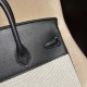 エルメス バーキン トリー H25 キャンバス&スウィフトレザー 最強コンビネーションスイフト 89 Black (Noir) ブラック エルメス バーキン トリー H25 キャンバス&スウィフトレザー 最強コンビネーションスイフト 89 Black (Noir) ブラック