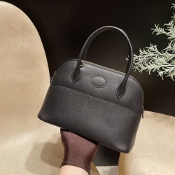 【ボリデ】27cm ボリード27 ヴォーエプソン Epsom 89 / ブラック ゴールド金具 シンプルな高級感溢れるファッションアイテム