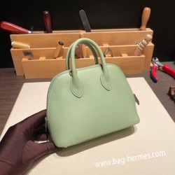 エルメス ボリード ミニ  HERMES Bolide 1923 Miniエバーカラー ヴェールクリケット 3I/Vert Criquet   ゴールド金具  bolide-mi001 全手縫い