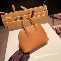エルメス ボリード ミニ  HERMES Bolide 1923 Miniエバーカラー ゴールド 37/Gold   シルバー金具  bolide-mi002 全手縫い