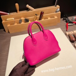 エルメス ボリード ミニ  HERMES Bolide 1923 Miniエバーカラー ローズパープル L3 /Rose Purple   シルバー金具  bolide-mi004 全手縫い