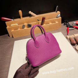 エルメス ボリード ミニ  HERMES Bolide 1923 Miniエバーカラー アネモネ P9 /Anemone   シルバー金具  bolide-mi005 全手縫い