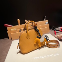 エルメス ボリード ミニ  HERMES Bolide 1923 Miniエバーカラー セサミ 2S /Sesame   シルバー金具  bolide-mi008 全手縫い