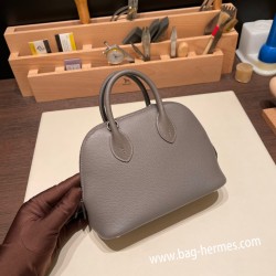 エルメス ボリード ミニ  HERMES Bolide 1923 Miniエバーカラー エタン8F /Etain   シルバー金具  bolide-mi013 全手縫い