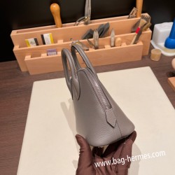 エルメス ボリード ミニ  HERMES Bolide 1923 Miniエバーカラー エタン8F /Etain   シルバー金具  bolide-mi013 全手縫い