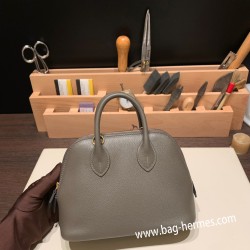 エルメス ボリード ミニ  HERMES Bolide 1923 Miniエバーカラー エタン 8F /Etain   ゴールド金具  bolide-mi015 全手縫い