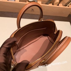 エルメス ボリード ミニ  HERMES Bolide 1923 Miniエバーカラー ゴールド37/Gold   ゴールド金具  bolide-mi016 全手縫い