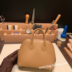 エルメス ボリード ミニ  HERMES Bolide 1923 Miniシェブルミゾル  Chevre 2J Quebracho   シルバー金具  bolide-mi025 全手縫い