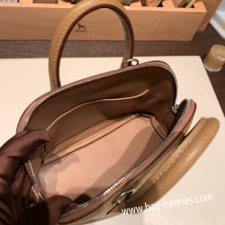 エルメス ボリード ミニ  HERMES Bolide 1923 Miniシェブルミゾル  Chevre 2J Quebracho   シルバー金具  bolide-mi025 全手縫い