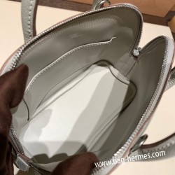 エルメス ボリード ミニ シェブルミゾル  Chevre  80 /Pearl Grey パールグレー シルバー金具  bolide-mi045 全手縫い