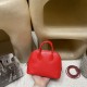 【Mini ボウリング】シェブルミゾル Chevre S3 / ルージュクール シルバークランプ ピュアレッド ミニボリュームバッグ 【Mini ボウリング】シェブルミゾル Chevre S3 / ルージュクール シルバークランプ ピュアレッド ミニボリュームバッグ