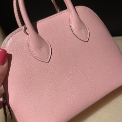 【Mini bolide】シェブルミゾル Chevre U4 / ヴェールヴェルティゴ コンパクトサイズ × 大容量 エレガントなモダングリーン ボウリングバッグ