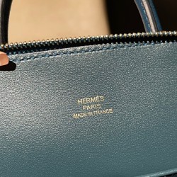 【新入荷】ミニボライド 山羊革 1P / コルヴェール フランス語「オショウクイ」連想の深いグリーンブルー New stock Mini Bolide 実用的で可愛いボウリングバッグ