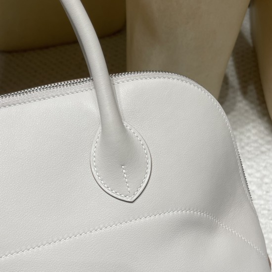 80/Pearl Grey (グリスパール / パールグレー) エルメス ボリード リラックス 35 ヴォーシッキム ハンドバッグ Bolide relax 35 超美品!Swift レザー 80/Pearl Grey (グリスパール / パールグレー) エルメス ボリード リラックス 35 ヴォーシッキム ハンドバッグ Bolide relax 35 超美品!Swift レザー