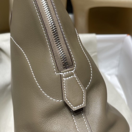 18/Étoupe Grey (Étoupe) エトゥープ エルメス ボリード リラックス 35 ヴォーシッキム ハンドバッグ Bolide relax 35 超美品!Swift レザー シルバー金具 18/Étoupe Grey (Étoupe) エトゥープ エルメス ボリード リラックス 35 ヴォーシッキム ハンドバッグ Bolide relax 35 超美品!Swift レザー シルバー金具