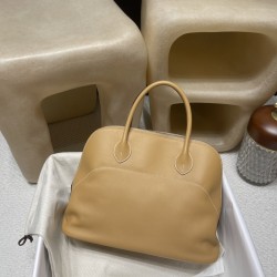 4B/Biscuit  ビスキュ エルメス ボリード リラックス 35 ヴォーシッキム ハンドバッグ Bolide relax 35 超美品！Swift レザー イ シルバー金具