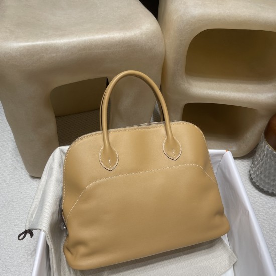 4B/Biscuit ビスキュ エルメス ボリード リラックス 35 ヴォーシッキム ハンドバッグ Bolide relax 35 超美品!Swift レザー イ シルバー金具 4B/Biscuit ビスキュ エルメス ボリード リラックス 35 ヴォーシッキム ハンドバッグ Bolide relax 35 超美品!Swift レザー イ シルバー金具