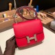 エルメス コンスタンス  ミニ Constance ルージュガランス 54/ Rouge Garance シルバー金具  constance19-057 全手縫い