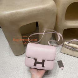2023 Mauve Pale  モーヴ・ペール  ローズゴールド金具 シェブルミゾル  Chevre  New stock コンスタンスミニ Constance 19cm 