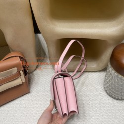 3Q/Rose Sakura   ローズサクラ  シルバー金具 シェブルミゾル  Chevre  New stock コンスタンスミニ Constance 19cm 