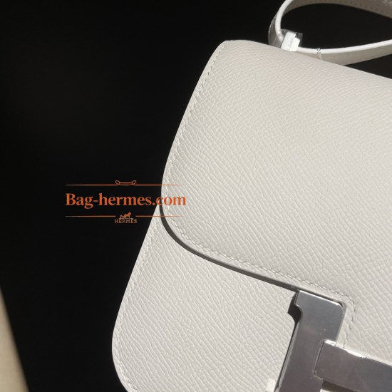 01/White (Blanc)  ホワイト コンスタンスミニ Constance 19cm ヴォーエプソン Epsom