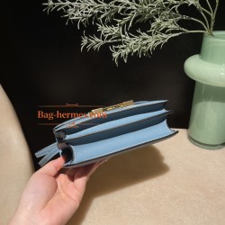 75/Blue Jean  ブルージーン ゴールド金具 コンスタンスミニ Constance 19cm ヴォーエプソン Epsom