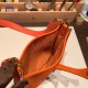 エルメス エヴリンアマゾンTPM Mini Evelyn  トリヨンクレマンス Clemence オレンジ 93 /Orange ゴールド金具 Mini Evelyn--042 全手縫い