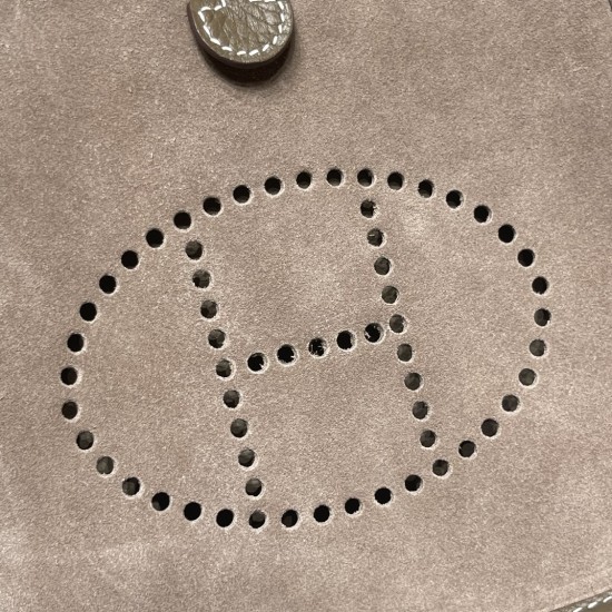 18/Étoupe Grey (Étoupe)  エトゥープ スエード エルメスエヴリンアマゾンTPM Mini Evelyn