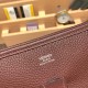 エルメスエヴリントロワPM  Evelyn 29cm トリヨンクレマンス Clemence ボルドー 57 /Bordeaux  シルバー金具 Evelyn29-010 全手縫い