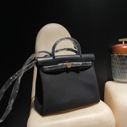 エルメス(Hermes) エールバッグ ジップ 31 2WAY ハンドバッグ Herbag Zip 31 ツイルアッシュ 89 Black ブラック hebag31-016 全手縫い