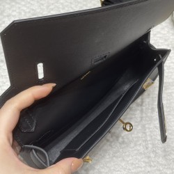【jypsiere】ジプシーミニ スイフトレザー 調節可能キャンバス肩ベルト付き 89/Black ゴールドクラスプ レジャークールバッグ