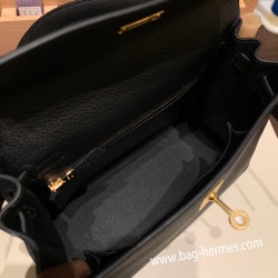 エルメス ケリー25cm togo トゴ  ブラック 89 /Black  ゴールド金具 kelly25-020 全手縫い