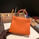 エルメス ケリー25cm togo トゴ  オレンジ 93 /Orange シルバー金具  kelly25-041 全手縫い