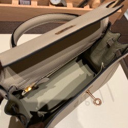 エルメス ケリー25cm togo トゴ   トゥルティエールグレー 81 / Gris Tourterelle Rosegold Hardware  kelly25-119 全手縫い