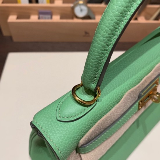25cm 新出荷 ケリー 25 トゴkelly 25cm togo 3I/ Vert Criquet  ヴェールクリケットゴールド金具