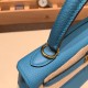 25cm 新出荷 ケリー 25c kelly 25cm  togo  7B/Turquoise Blue  ターコイズゴールド金具