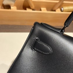 box ボックスカーフ  ブラック 89 /Black (Noir)   Black Hardware    kelly28-012 全手縫い エルメス ケリー 28cm Kelly 28cm