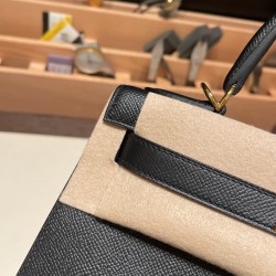 Epsom ヴォーエプソン  ブラック 89 /Black (Noir) ゴールド金具  kelly28-024 全手縫い エルメス ケリー 28cm Kelly 28cm