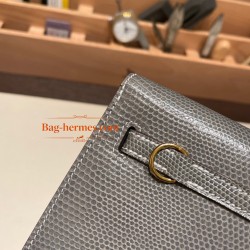 エルメス ケリーダンス Kelly Dance  リザードナチュラ Lizard  グレーパリ 8M /Paris Grey  ゴールド金具  kellydanse-008 全手縫い