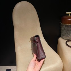 0G/Rouge Sellier ルージュセリエ kellyelan-010 全手縫い エルメス ショルダーバッグ レディース HERMES ケリー エラン Elan  