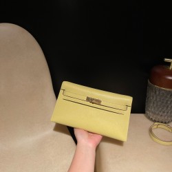 Chevre 1Z/Jaune Poussin  ジョーヌプッサン シェブルミゾル エルメス ショルダーバッグ レディース HERMES ケリー エラン Elan 