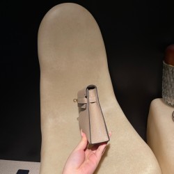 81/Gris Tourterelle   トゥルティエールグレー エルメス ショルダーバッグ レディース HERMES ケリー エラン Elan 