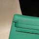 エルメス ショルダーバッグ レディース HERMES ケリー エラン Elan  シェブルミゾル Chevre シェブルミゾル Chevre U4/Vert Vertigo ヴェールヴェルティゴ kellyelan-016 全手縫い